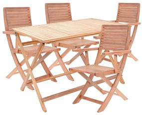 Set tavolo e sedie Solis NATERIAL con cuscini in poliestere per 2 persone,  beige