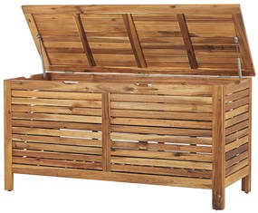 Cesta da giardino legno acacia chiaro 130 x 64 cm RIVIERA Beliani