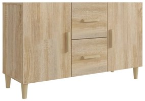 Credenza rovere sonoma 100x36x60 cm in legno multistrato