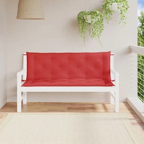 Cuscini Per Panca 2 Pz Rossi 150x50x7 Cm İn Tessuto Oxford /
