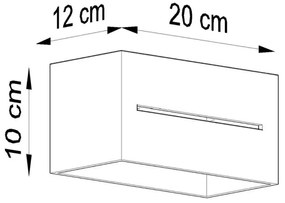 Applique LOBO 2xG9/40W/230V grigio