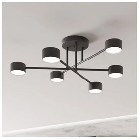 Lampadario a sospensione HALO 6 Black Colore Nero