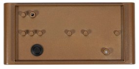 Applique Moon Design Curvo - E27 Corten - Mattone IP65 per Esterni