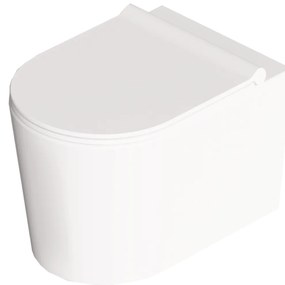Wc Sospeso Senza Brida Alice Ceramica "Form" Bianco Lucido