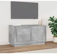 Mobile Porta TV Grigio Cemento 80x35x45 cm in Legno Multistrato 819856