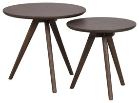 Tavolino rotondo con piano in rovere ø 50 cm Yumi - Rowico