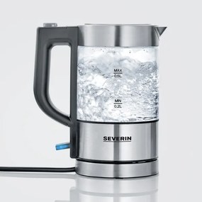Severin WK 3472 - Bollitore elettrico rapido 0,5 l 1100W/230V acciaio inox/vetro