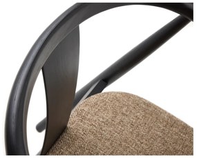 Sedia da pranzo nera e beige Relate - Unique Furniture