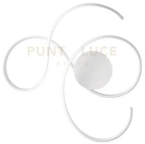 Plafoniera twist a led grande bianco 3000k 2850lm 57w 80x73cm