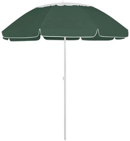 Ombrellone Da Spiaggia Verde 300 Cm /
