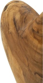 Scultura Dobu In Teak Riciclato Cm 20X12X37 (Pezzi Unici - Non Rip. In Serie)