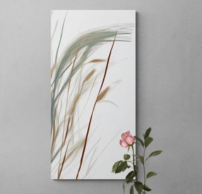 Quadro su tela – Steli d'erba con un tocco di minimalismo