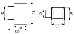 Blitz Quad Monodirezionale Led 4W 500Lm 3000°K 12X12.4Cm