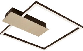 Plafoniera LED Nico dorato IP20, 1400 lumen