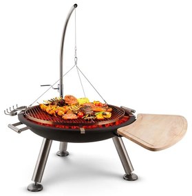 blumfeldt Turion Griglia Patibolo Sospesa Braciere Ø 80 Cm BBQ Legna Cavo Acciai