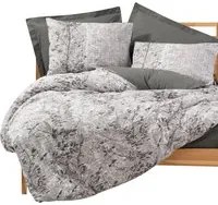 Set copripiumino matrimoniale beige e grigio