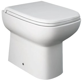 Vaso WC filomuro river, sedile escluso P 50 x L 36 x H 36 cm bianco lucido