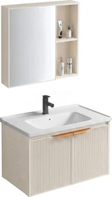 Set di mobili da bagno con lavabo Mario 60cm Beige