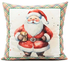 Cuscino decorativo   Babbo Natale velluto CM. 50X50 Caleffi