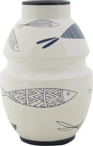 Vaso Ceramica Fish Cm Ø 15X24