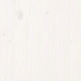 Testiera bianca 145,5x4x100 cm in legno massello di pino