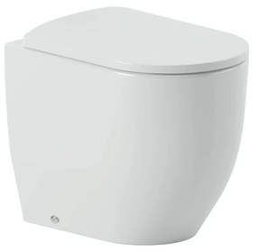 Wc a Terra Senza Brida The ArtCeram "Monet" Bianco Lucido