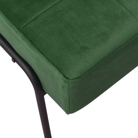 Poltrona relax 65x79x87 cm verde scuro in velluto