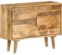 Credenza in Legno Massello di Mango 90x30x69 cm 246789