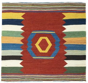 Kilim Tappeto 100 x 100 (Iran) Tessuto A Mano