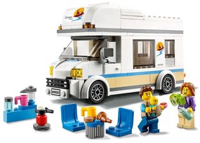 Camper delle vacanze da costruire con personaggi Lego