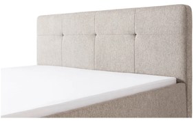 Letto matrimoniale imbottito grigio/marrone rete non inclusa 180x200 cm Smart – Meise Möbel