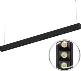 Lampada Sospesa LED 40W 120cm DALI2 con driver Philips Bianca o nera