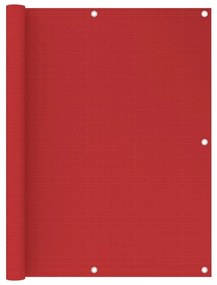 Paravento Da Balcone Rosso 120x300 Cm İn Hdpe /