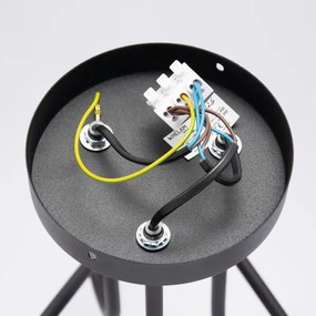 Lampadario a LED da incasso OXFORD 3xE27/15W/230V Nero