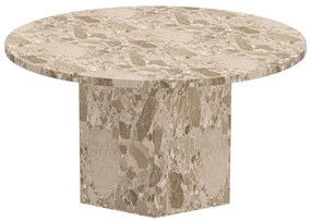 Tavolino rotondo in marmo marrone chiaro ø 80 cm Naxos - Actona