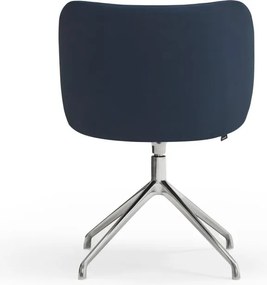 Sedia da pranzo blu scuro in imbottito Mogi – Teulat