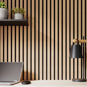 Pannello decorativo fonoassorbente Inari ARTENS Rovere irlandese L 260 x L 30 cm, Sp 9.5 mm confezione da 5 pezzi