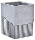 Portaspazzolini da Denti DKD Home Decor Grigio Resina 7,6 x 7,6 x 10 cm