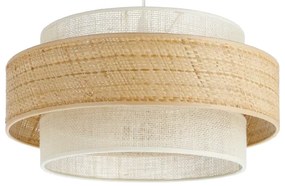 Lampadario su cavo BOHO 1xE27/60W/230V Ø 40 cm iuta/crema