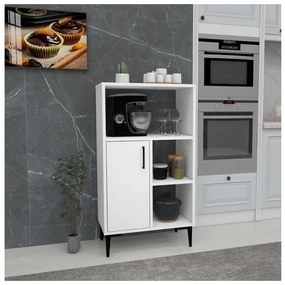 Mobile Da Cucina Multifunzione Dispensa 60x35x109 Kion Bianco