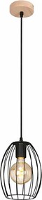 Lampadario a cavo 1xE27/60W/230V nero