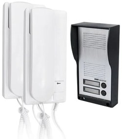 Citofono con filo SCS SENTINEL AUDIOKIT DUO 2 fili 2 pulsanti, 16 suonerie bianco