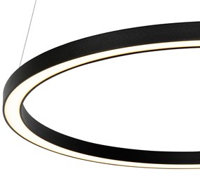 Lampada a sospensione nera 60 cm con LED dimmerabile in 3 fasi - Girello