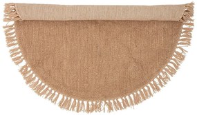 Tappeto rotondo in lana colore naturale ø 110 cm Lenea - Bloomingville