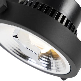 Faretto a binario LED trifase nero 15W 2700K con AR111 - Expert