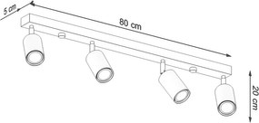 Faretto di colore naturale ø 6 cm Ludwik – Sollux