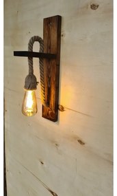 Lampada da parete AHSAP 1xE27/40W/230V Pino/Noce