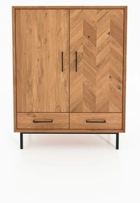 Mobile in legno di quercia di colore naturale 97x125 cm Abies - The Beds