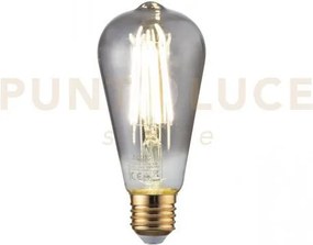 Lampadina led filamento smoke attacco e27 8w 210lm 1800k 300° 64x14...