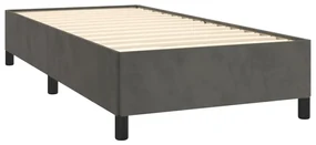 Giroletto grigio scuro 90x190 cm in velluto